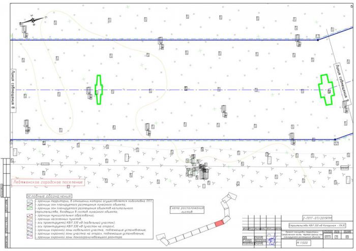 Проект планировки территории предусматривающий размещение линейного объекта "Строительство КЛ 330 кВ Копорская ЛАЭС"